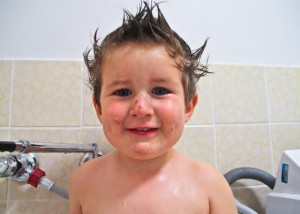 Having a bath at an apartment in Port Augusta.